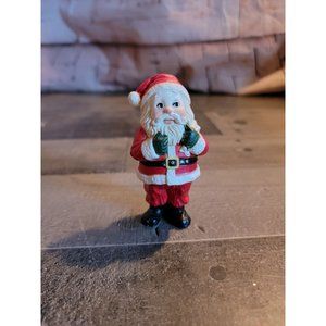 Santa figure holding toy sack xmas figure decor